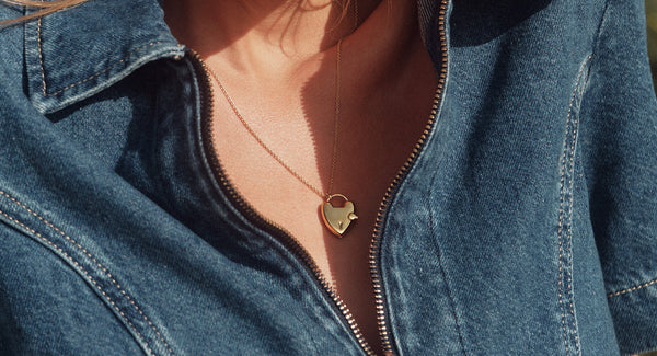 JUST LANDED | HEART PADLOCK LOCKET