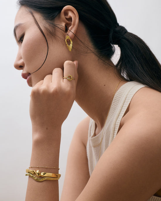 Gold Aurora Station Bracelet