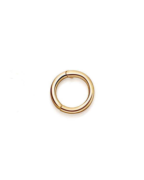 Solid Gold Halo Tiny Single Hoop Earring