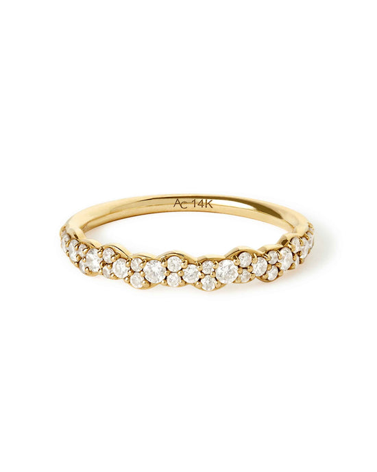 Solid Gold Interstellar Linia Diamond Ring