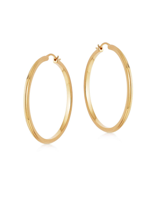 Gold Celestial Linia Large Hoop Earrings