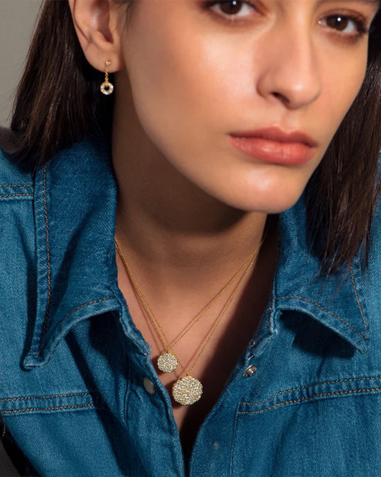 Solid Gold Asteri Diamond Locket Necklace