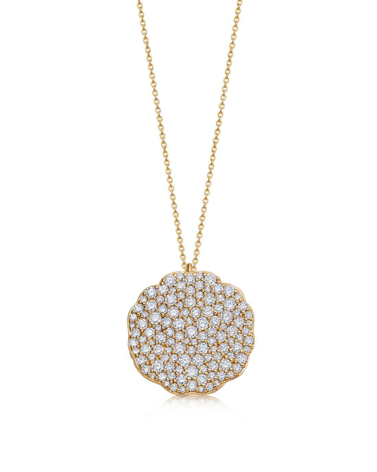 Solid Gold Asteri Large Diamond Locket Necklace