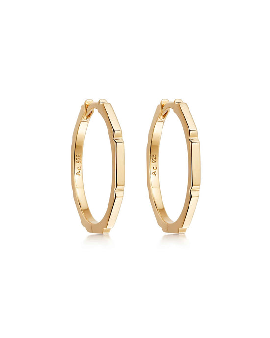 Gold Aubar Hoop Earrings