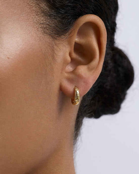 Gold Celestial Mini Tiny Star Huggie Earrings