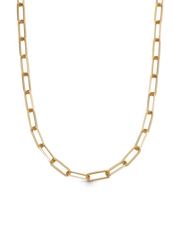 Gold Celestial Square Link Necklace