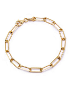 Gold Celestial Square Link Bracelet