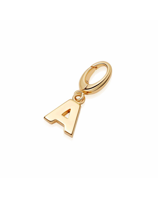 Gold Initial 'A' Biography Charm