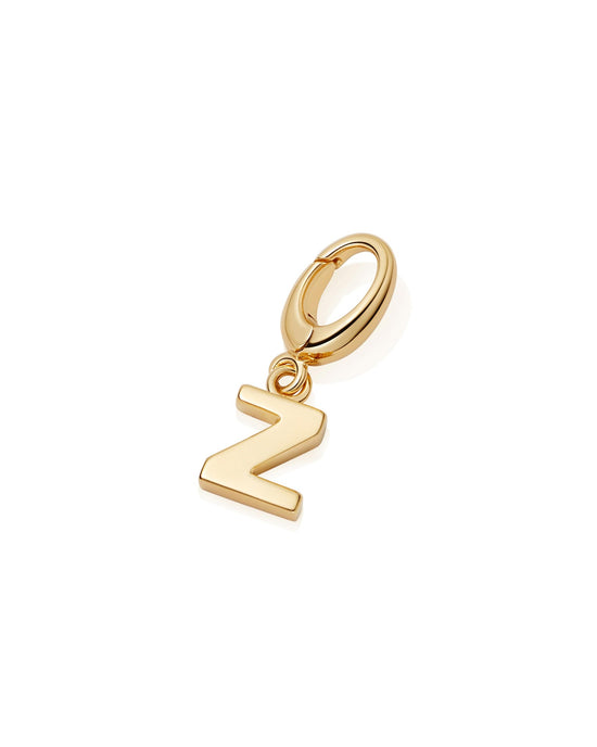 Gold Initial 'Z' Biography Charm