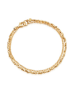 Gold Biography Nugget Bracelet