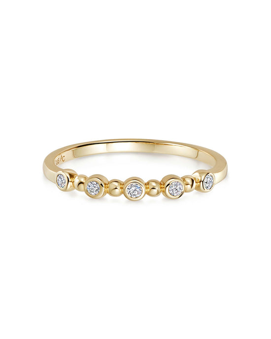 Solid Gold Icon Nova Five Diamond Ring