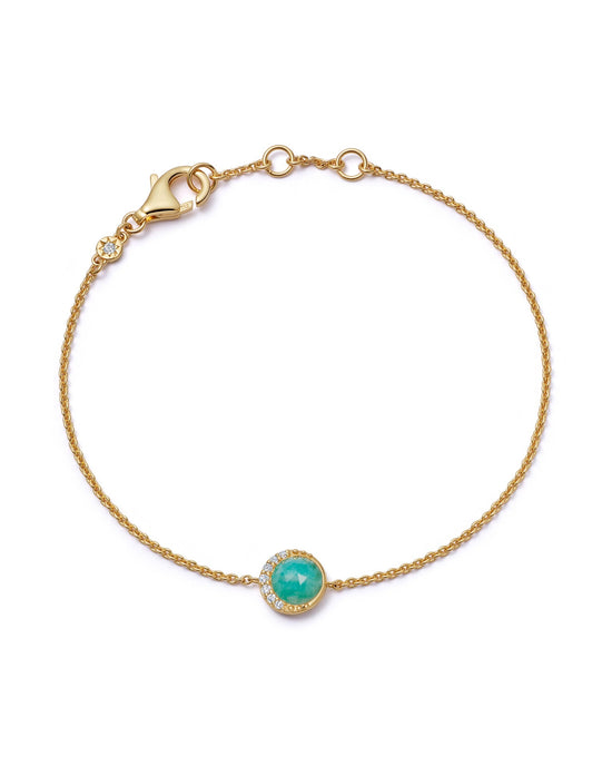 Gold Luna Amazonite Bracelet