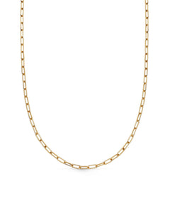 Gold Paperclip Chain Necklace