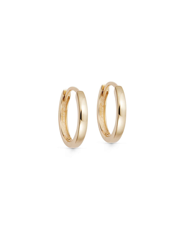 Solid Gold Mini Hoop Earrings