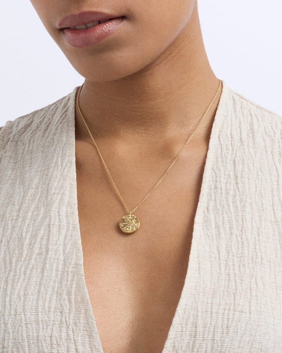 Gold Terra 'Loved' Engravable Locket Necklace
