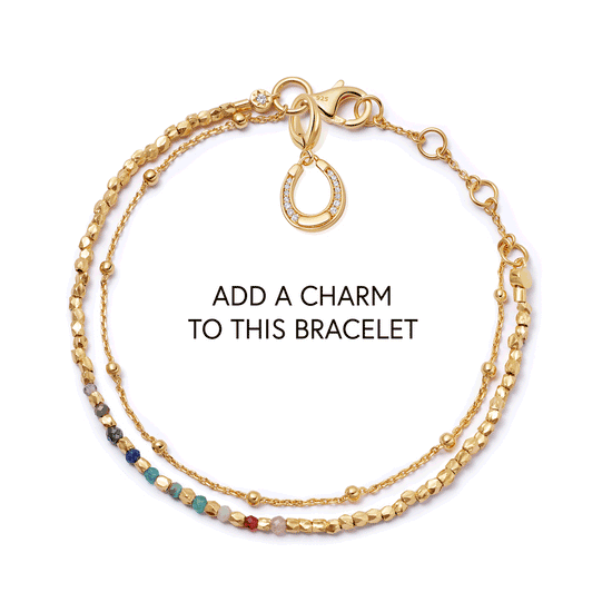 Gold Fine Biography Rainbow gemstone Bracelet