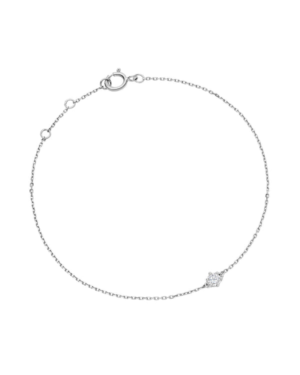 Solid Gold Interstellar Solitaire Diamond Bracelet