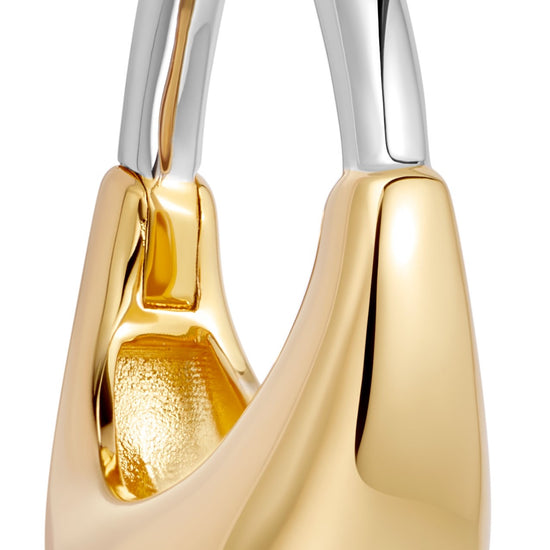 Gold & Silver Chunky Aurora U-Hoop Earrings