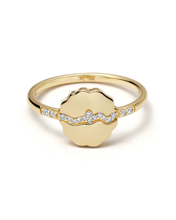 Solid Gold Asteri Diamond Ring