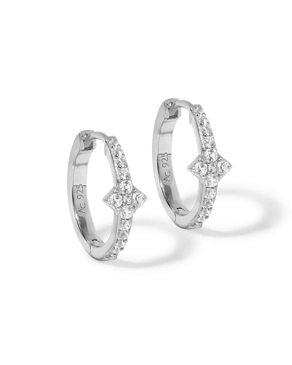 Silver Luna Light Hoop Earrings