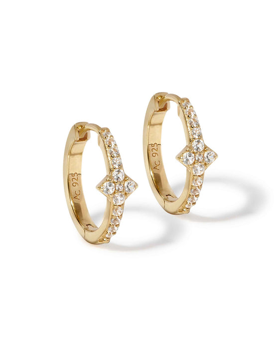 Gold Luna Light Hoop Earrings
