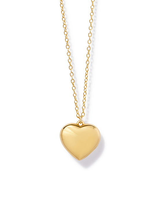 Gold Mini Heart Locket Necklace