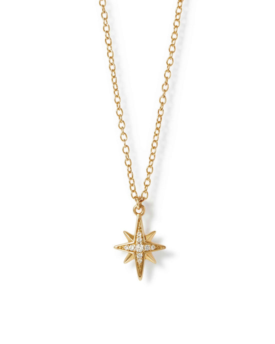 Gold Celestial Star Pendant Necklace