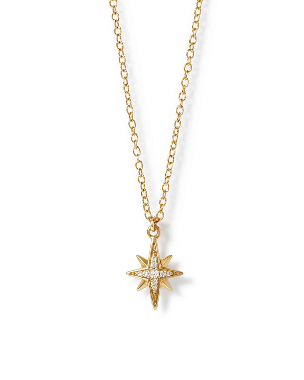 Gold Celestial Star Pendant Necklace