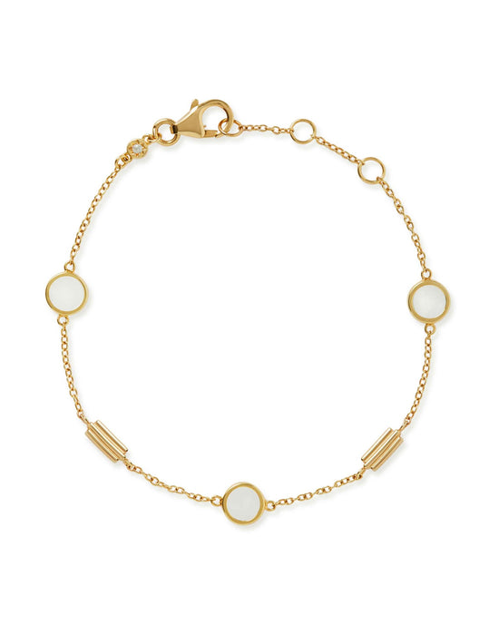 Gold Stilla Mother of Pearl Bracelet