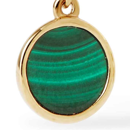 Gold Stilla Malachite Huggie Earrings