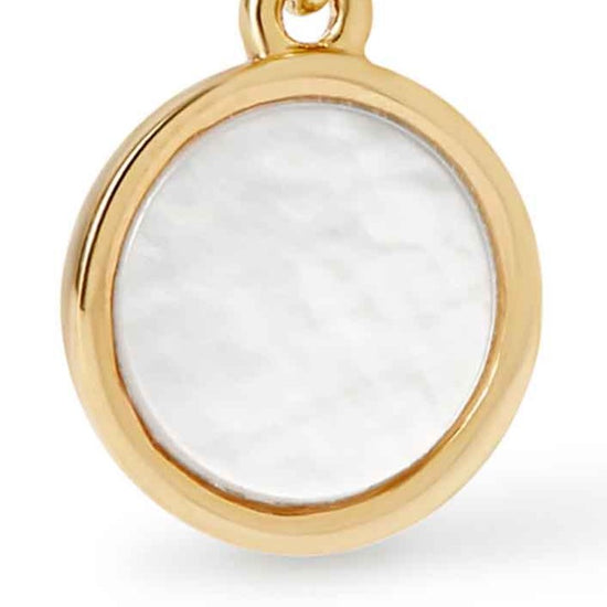 Gold Stilla Mother of Pearl Huggie Earrings