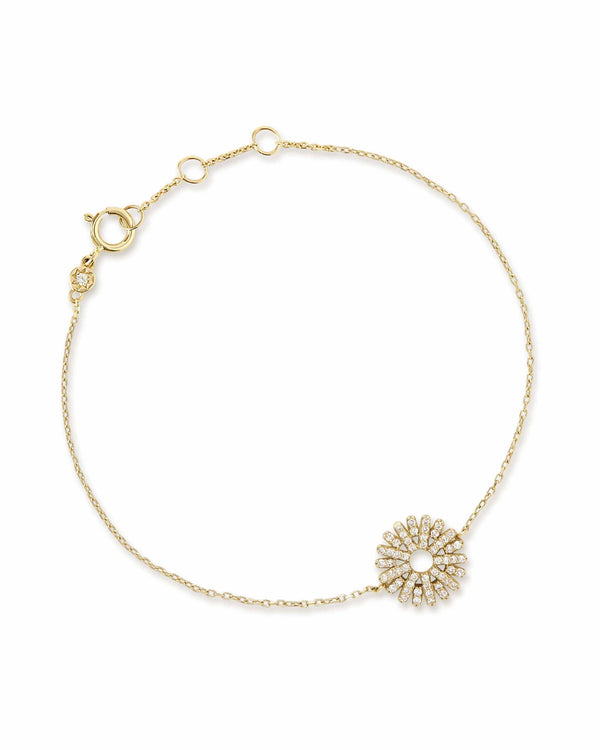 Solid Gold Rising Sun Bracelet