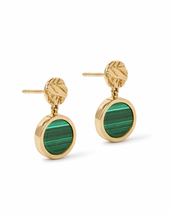 Terra Malachite Drop Earrings