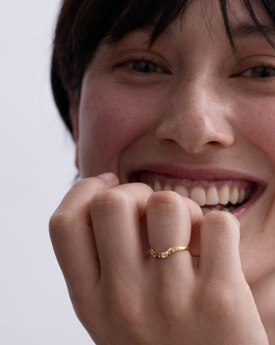 Solid Gold Diamond Ring Jacket