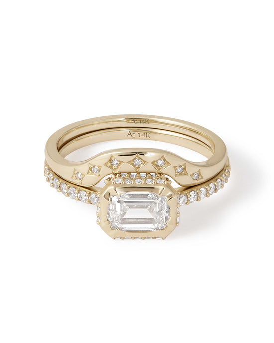 Solid Gold Diamond Ring Jacket