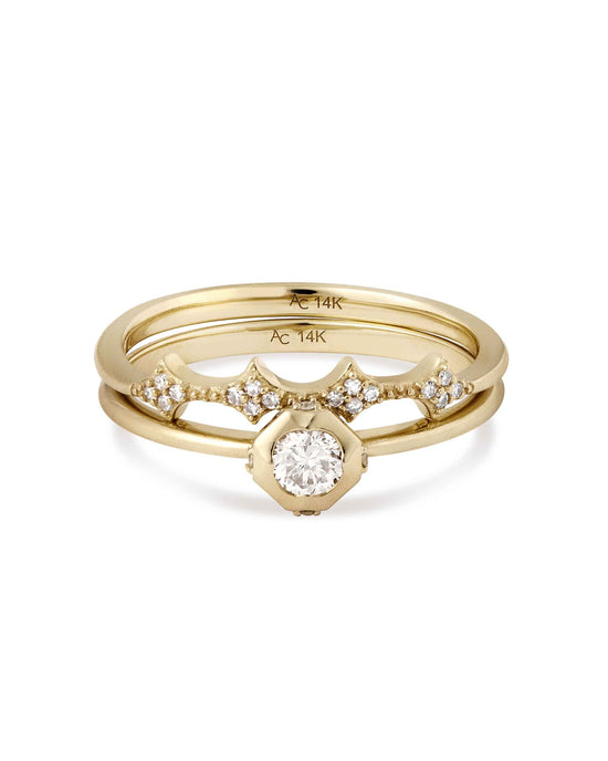 Solid Gold Luna Diamond Ring Jacket