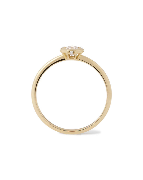 Solid Gold Solitaire Diamond Ring