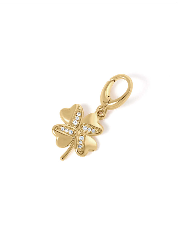 Gold Lucky Clover Charm