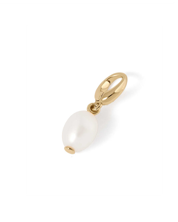 Gold Pearl Charm