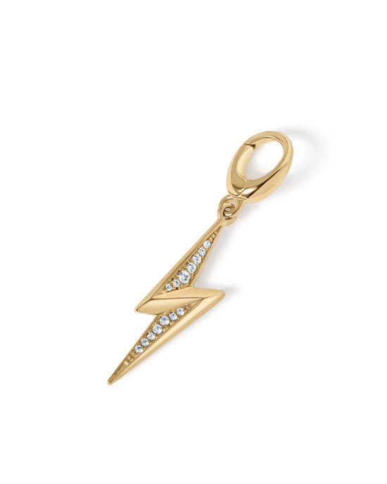 Gold Lightning Bolt Charm