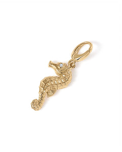 Gold Sea Horse Charm