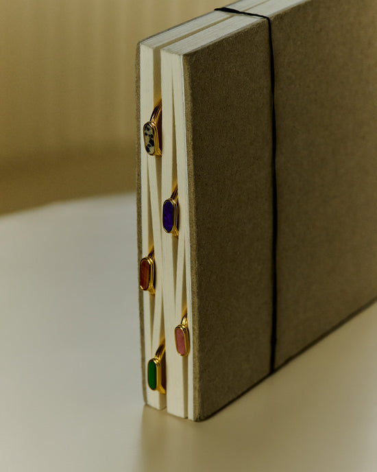 Laura Jackson Tiger's Eye Ridged Ring