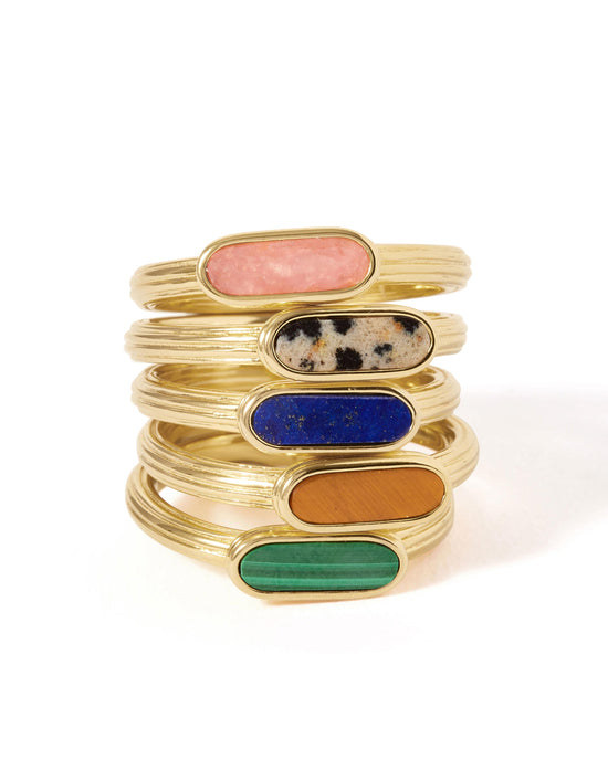 Laura Jackson Rhodocrosite Ridged Ring