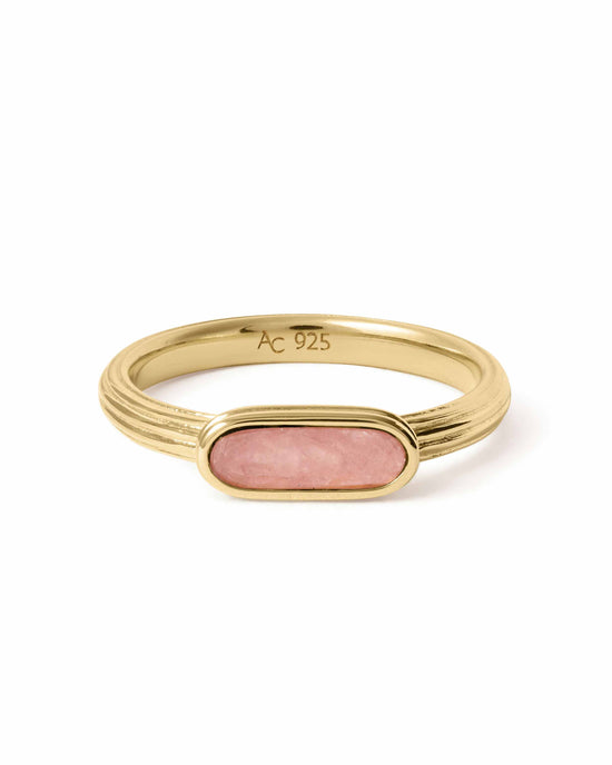 Laura Jackson Rhodocrosite Ridged Ring