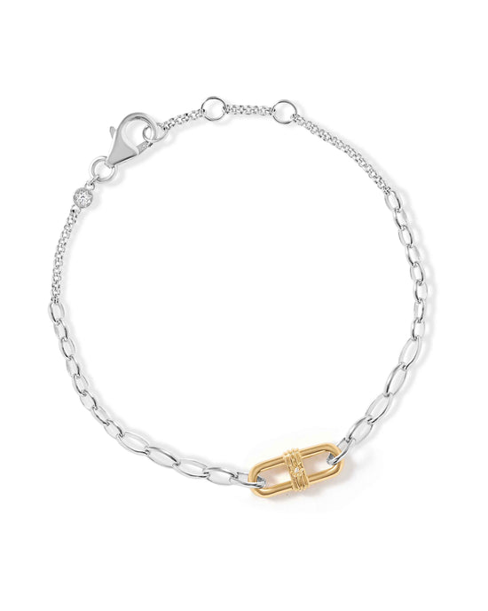 Laura Jackson Mixed Metal Link Bracelet