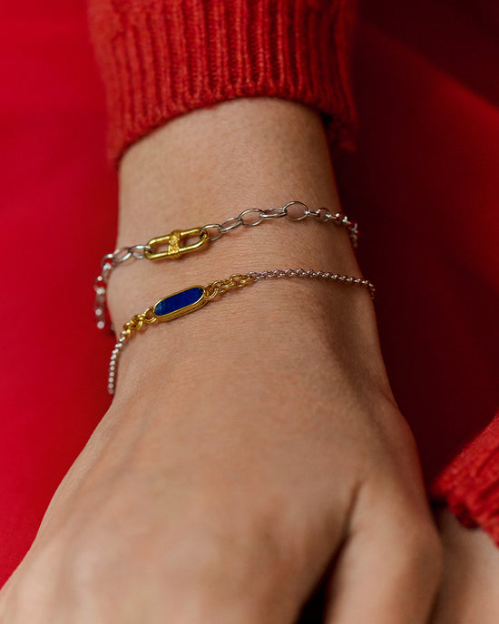 Laura Jackson Lapis Bar Bracelet