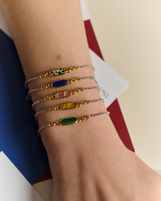 Laura Jackson Lapis Bar Bracelet