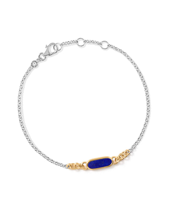 Laura Jackson Lapis Bar Bracelet