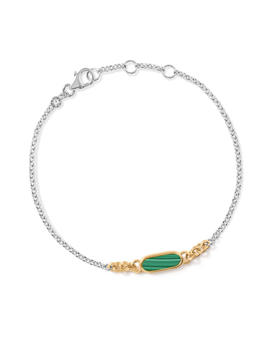 Laura Jackson Malachite Bar Bracelet