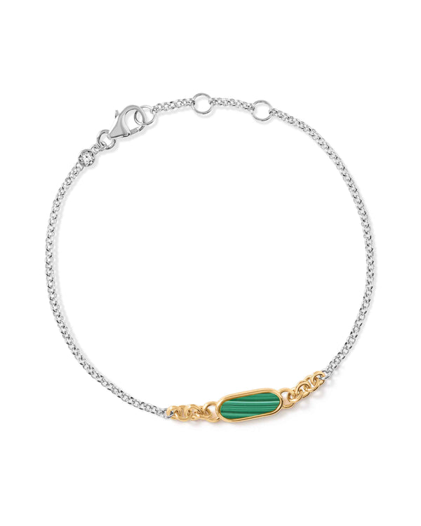 Laura Jackson Malachite Bar Bracelet
